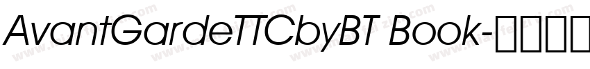 AvantGardeTTCbyBT Book字体转换